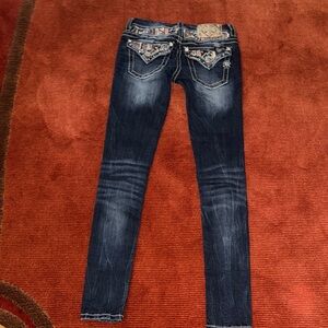 Miss Me Dark Blue Straight Leg Jeans